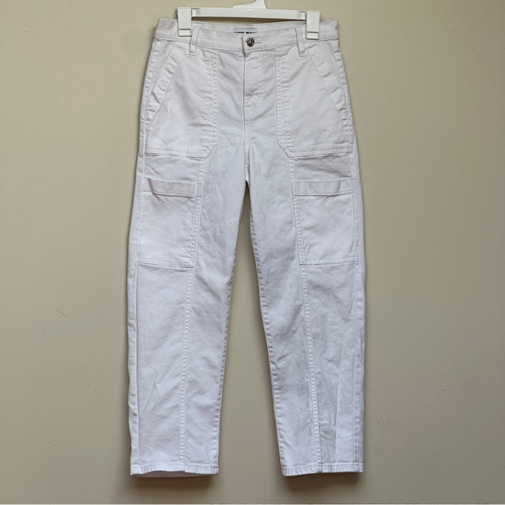 DKNY Jeans White Utility Cargo Pants Size 8/29